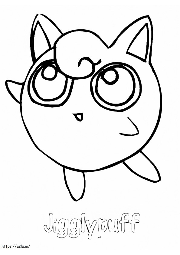 Little Jigglypuff coloring page