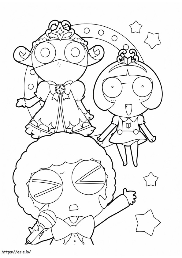 Keroro Gunso To Color coloring page