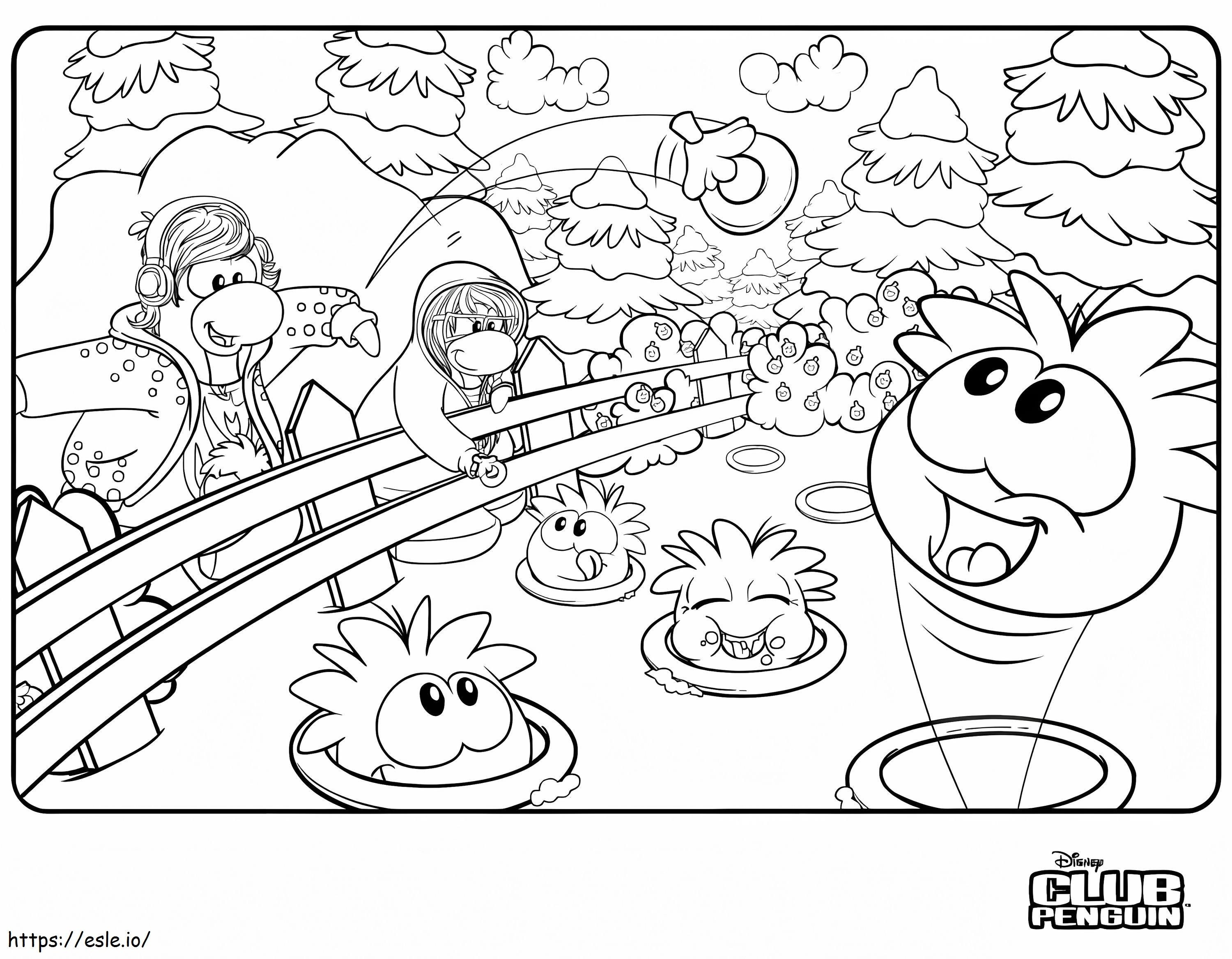Free Club Penguin To Print coloring page