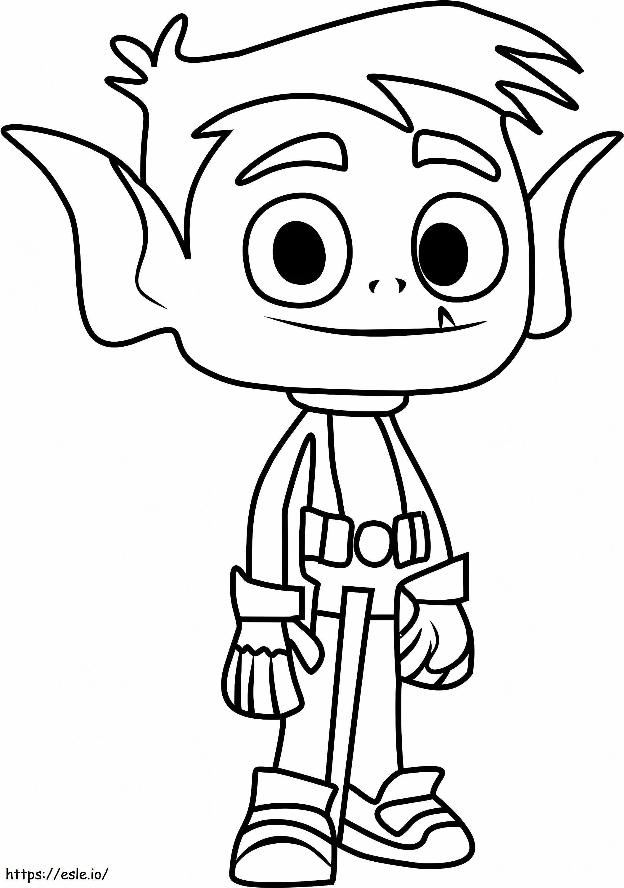 Beast Boy coloring page