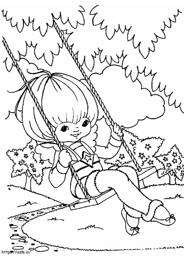 1531794395_Rainbow Brite Swinging A4 coloring page