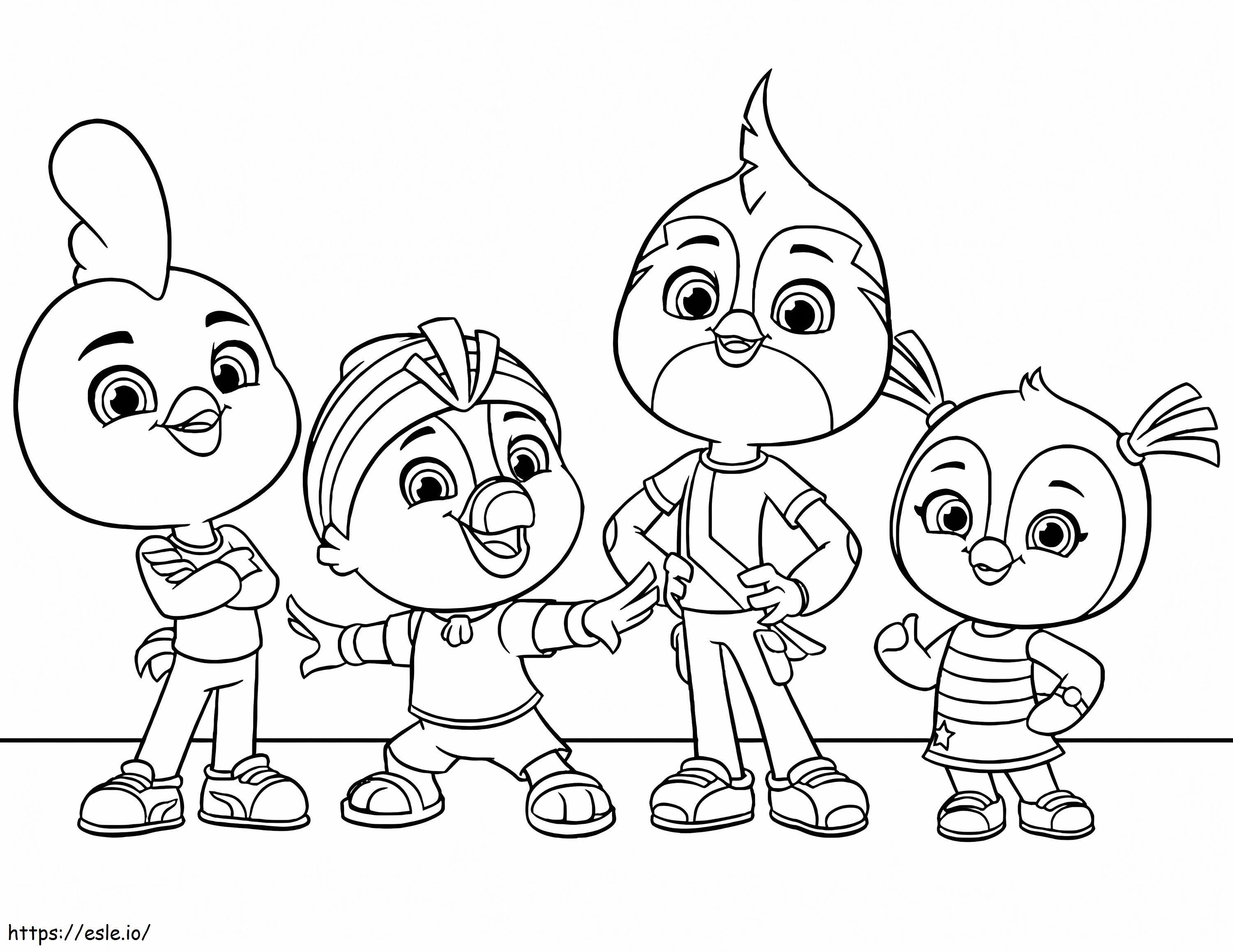 Top Wing Characters coloring page