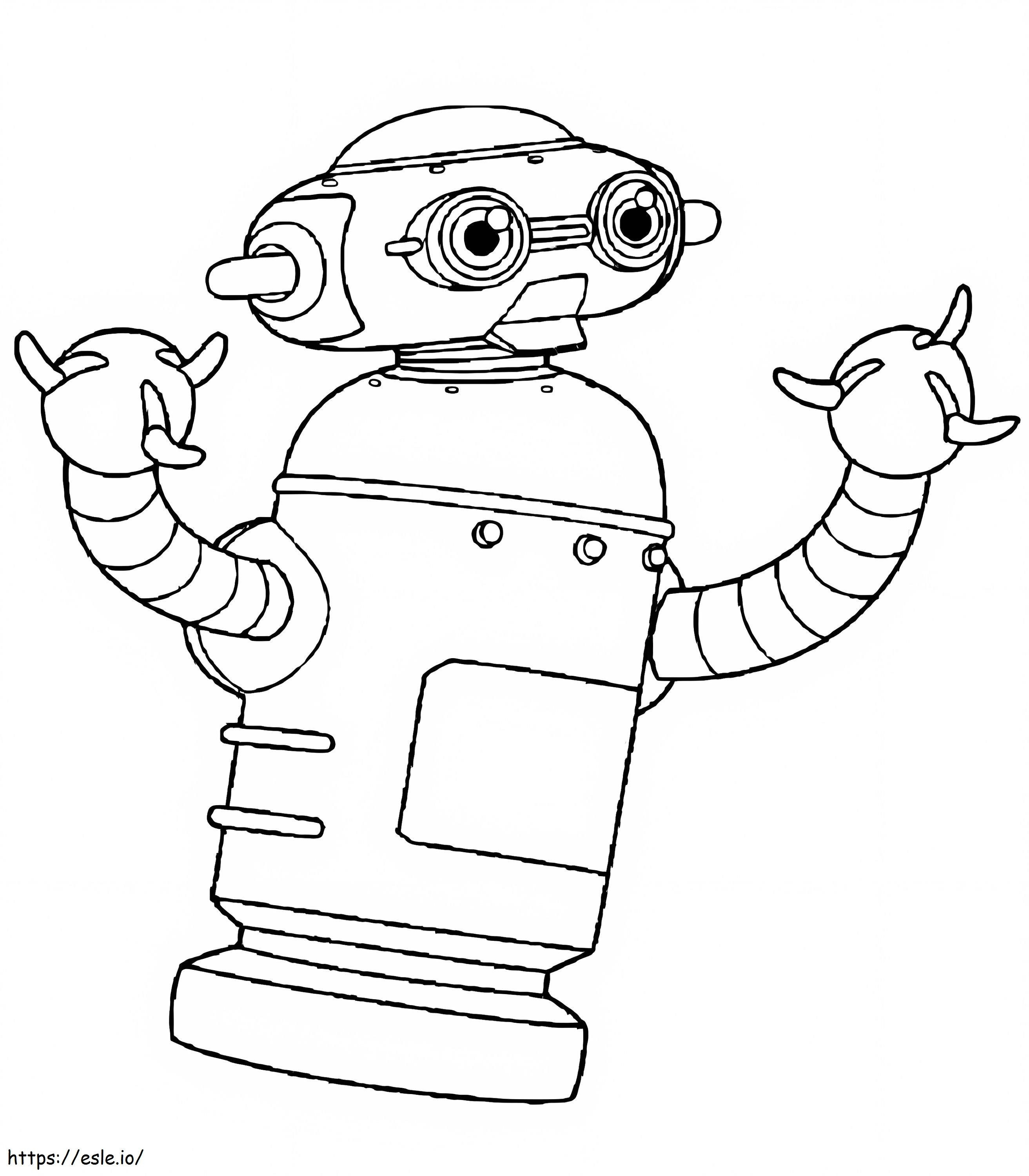Robot Boy Awesome coloring page
