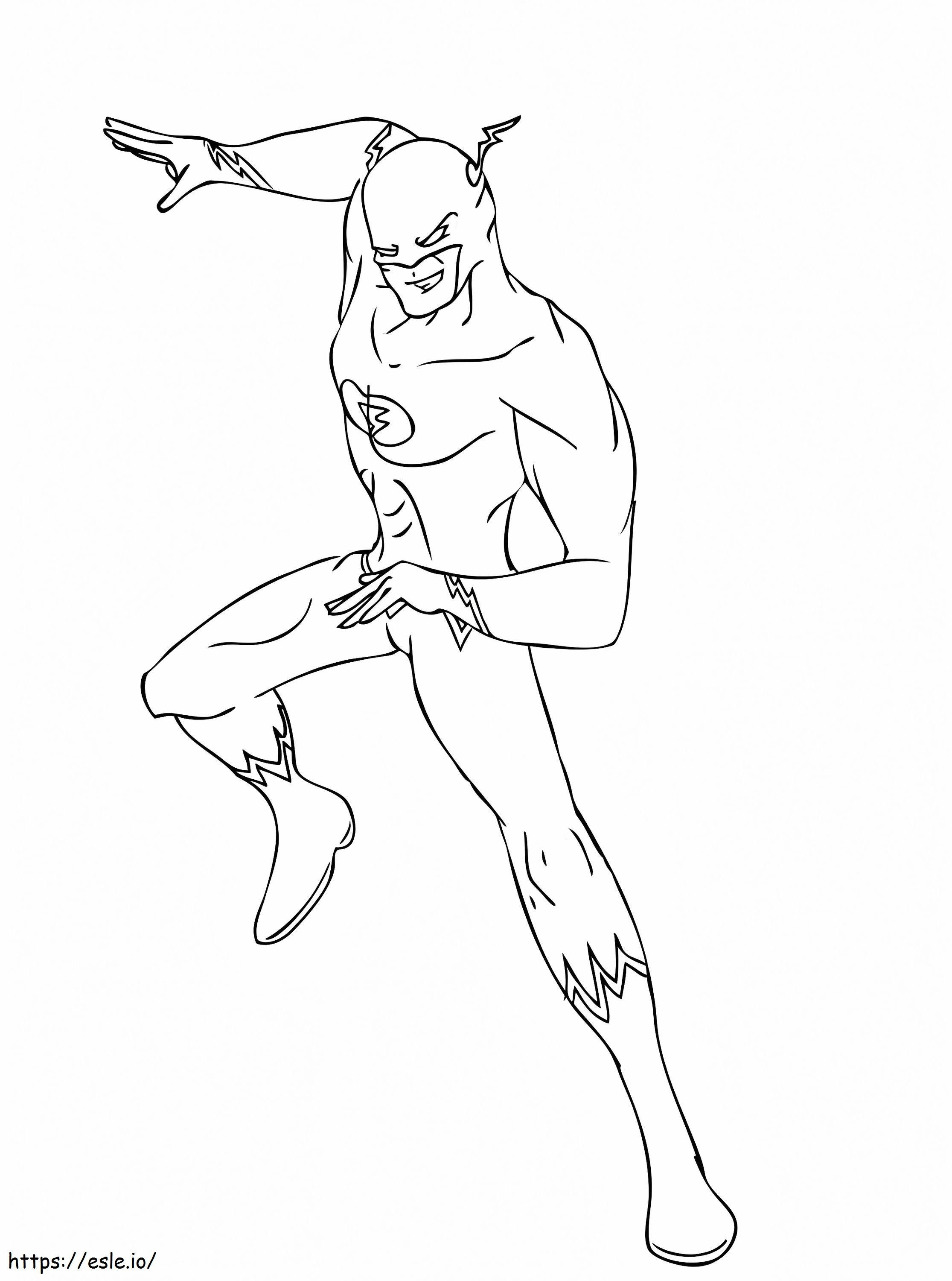 The Flash From Dc Comics coloring page