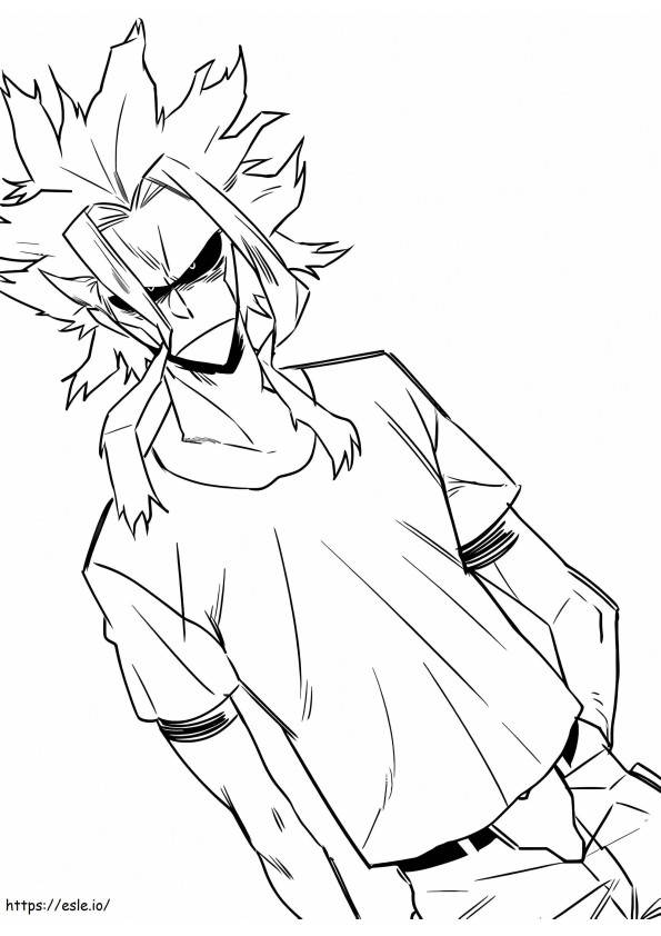 All Might coloring page