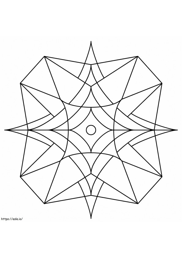 Kaleidoscope 16 coloring page