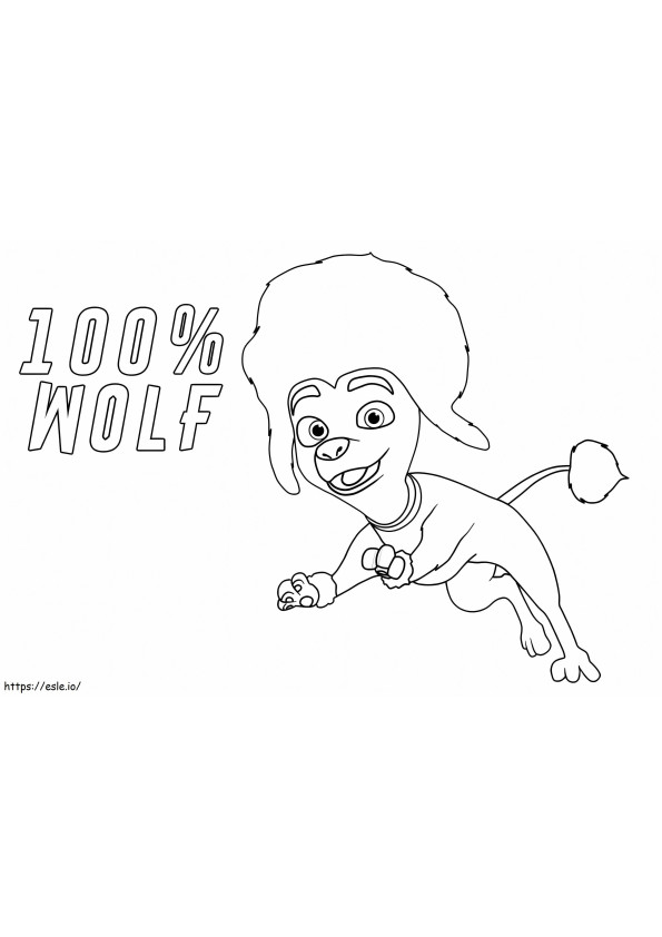 Happy Freddy Lupin coloring page