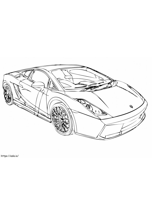 Coloriage Lamborghini 13 1024X683 à imprimer dessin