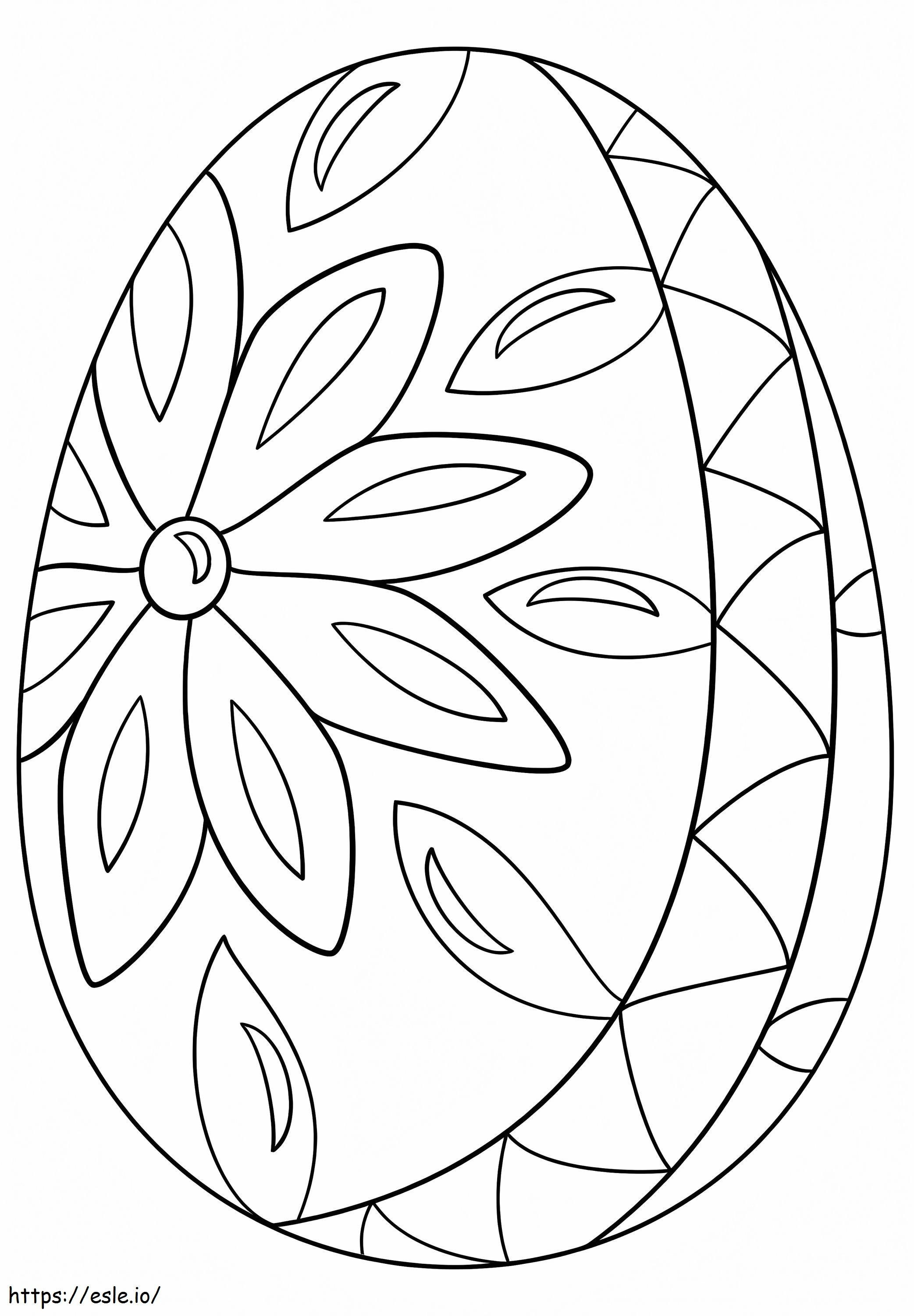 Coloriage Bel œuf de Pâques 4 à imprimer dessin