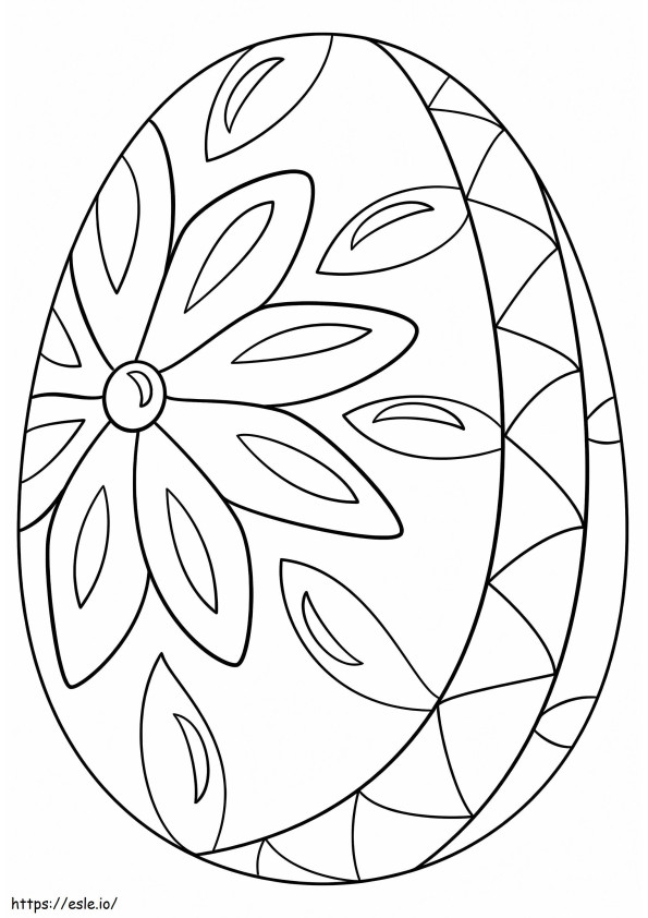 Coloriage Bel œuf de Pâques 4 à imprimer dessin