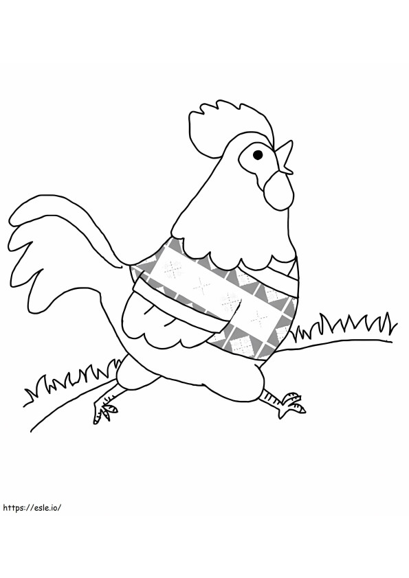 A Chicken Running