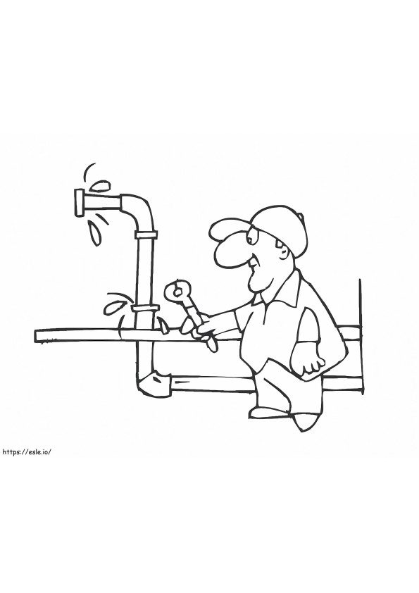 Plumber 2 coloring page
