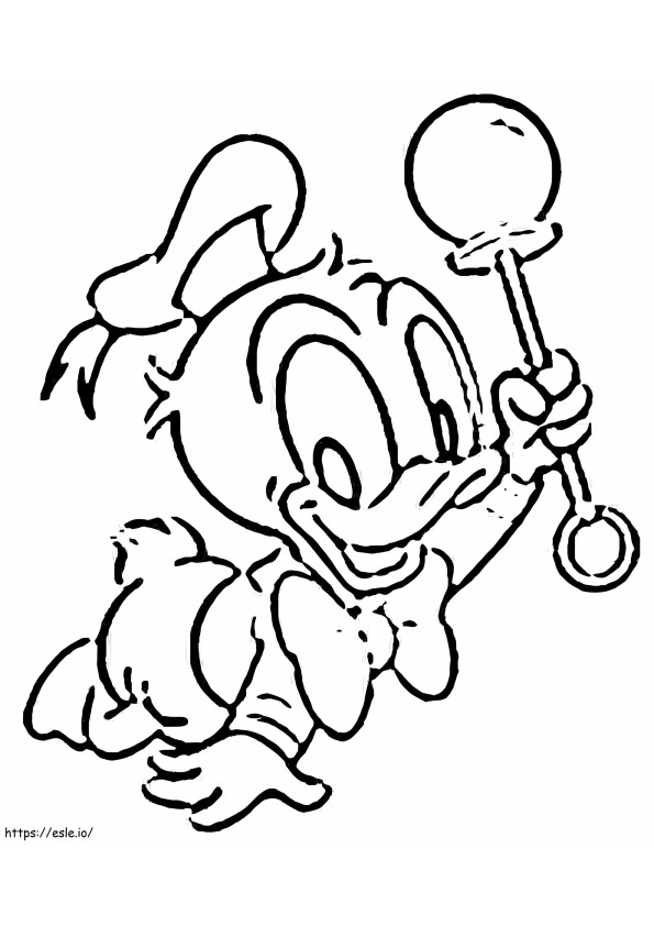 Disney Baby Donald Duck coloring page