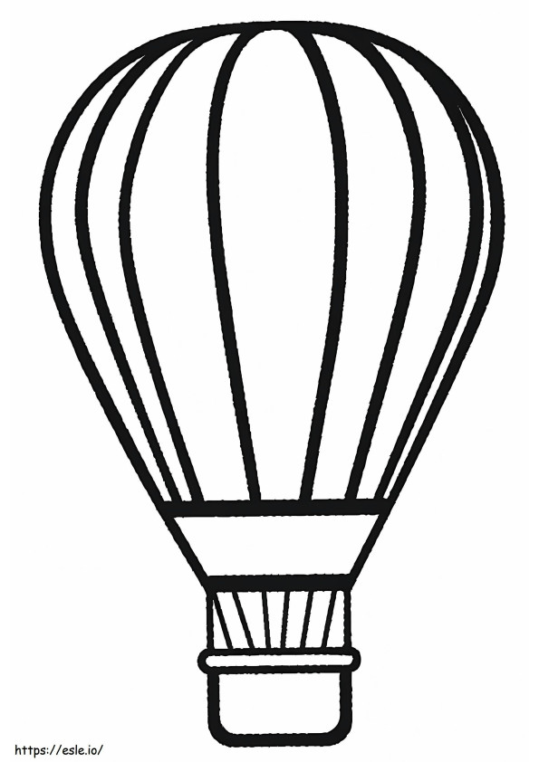 Hot Air Balloon coloring page