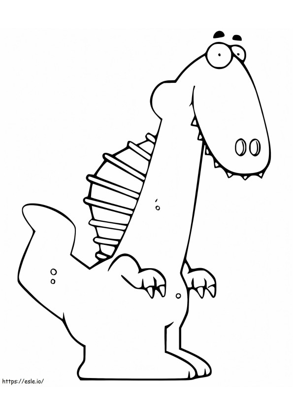 Spinosaurus Smiling coloring page
