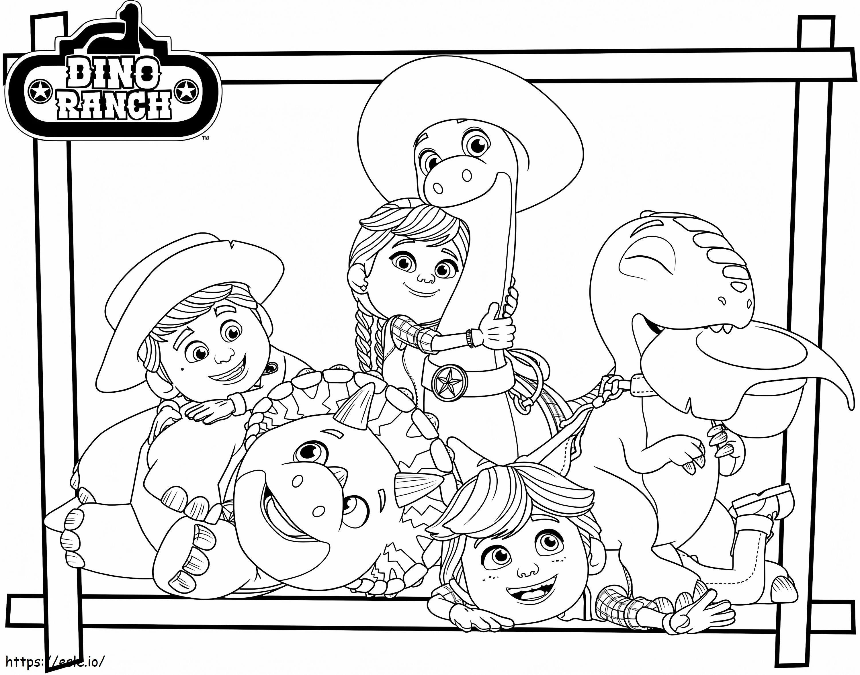 Dino Ranch'ten Karakterler boyama
