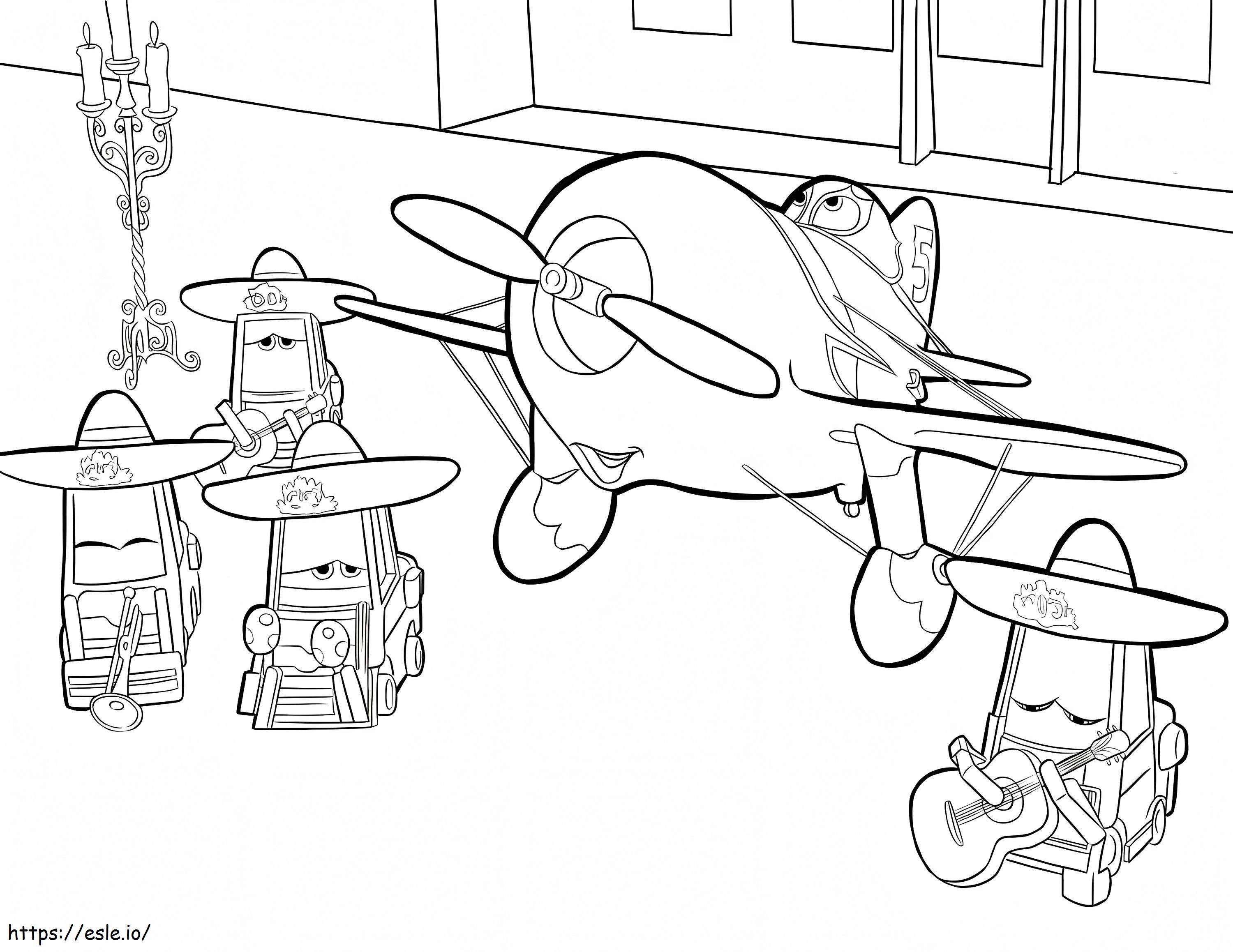 El Chupacabra Serenades Rochelle coloring page