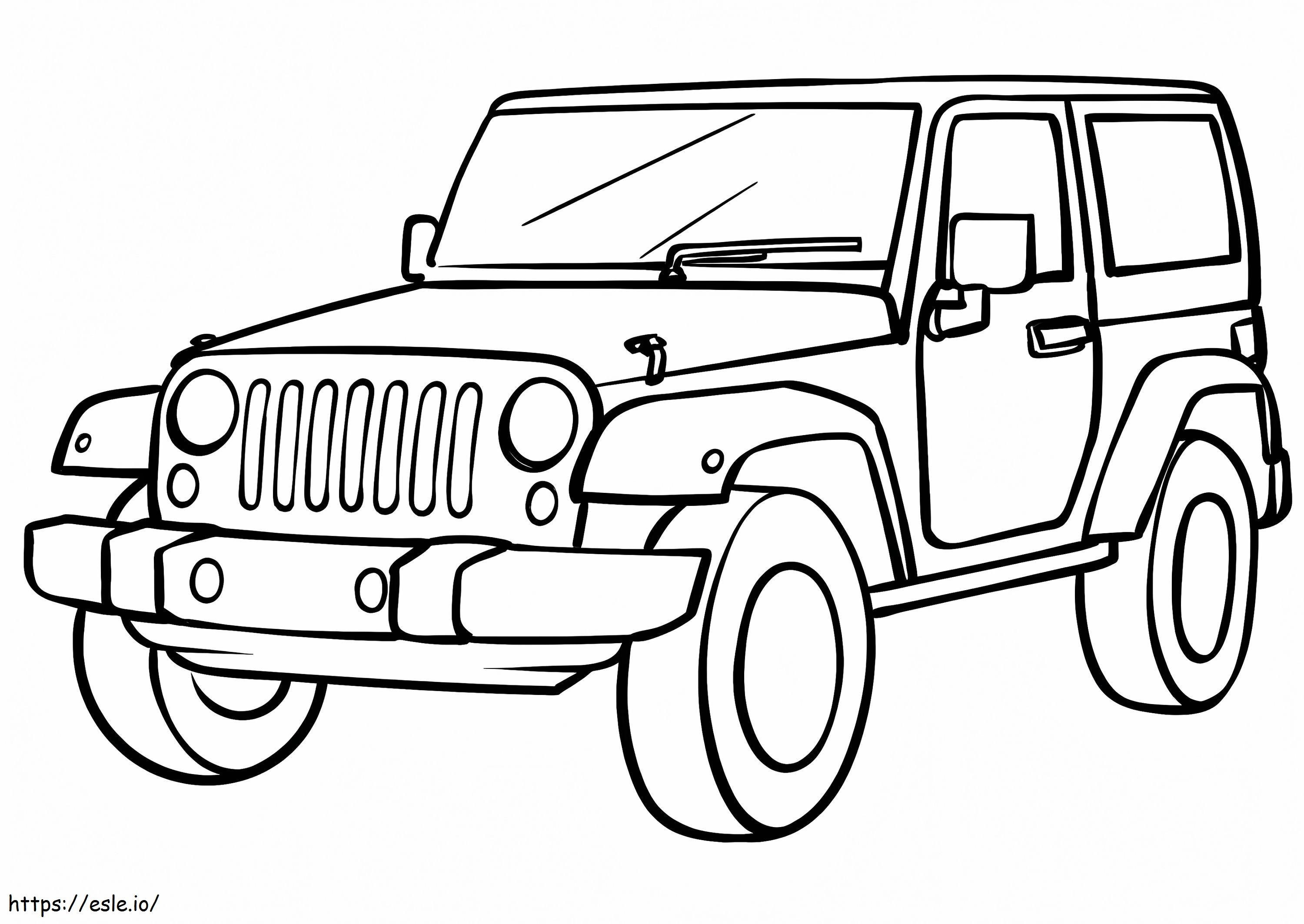 Jeep 3 kolorowanka
