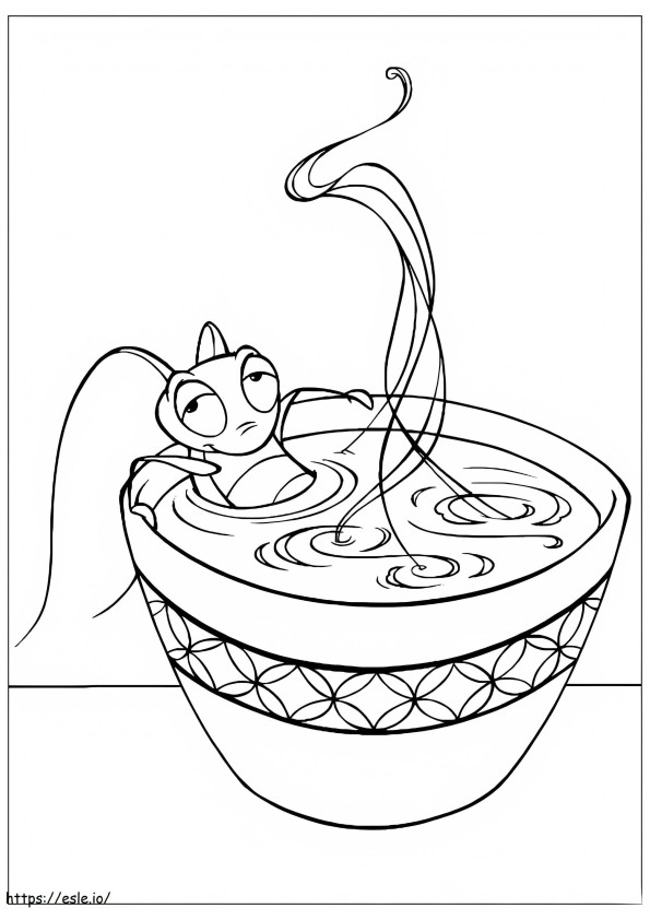Funny Cricket coloring page