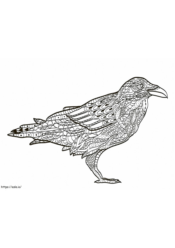 Raven For Adult coloring page