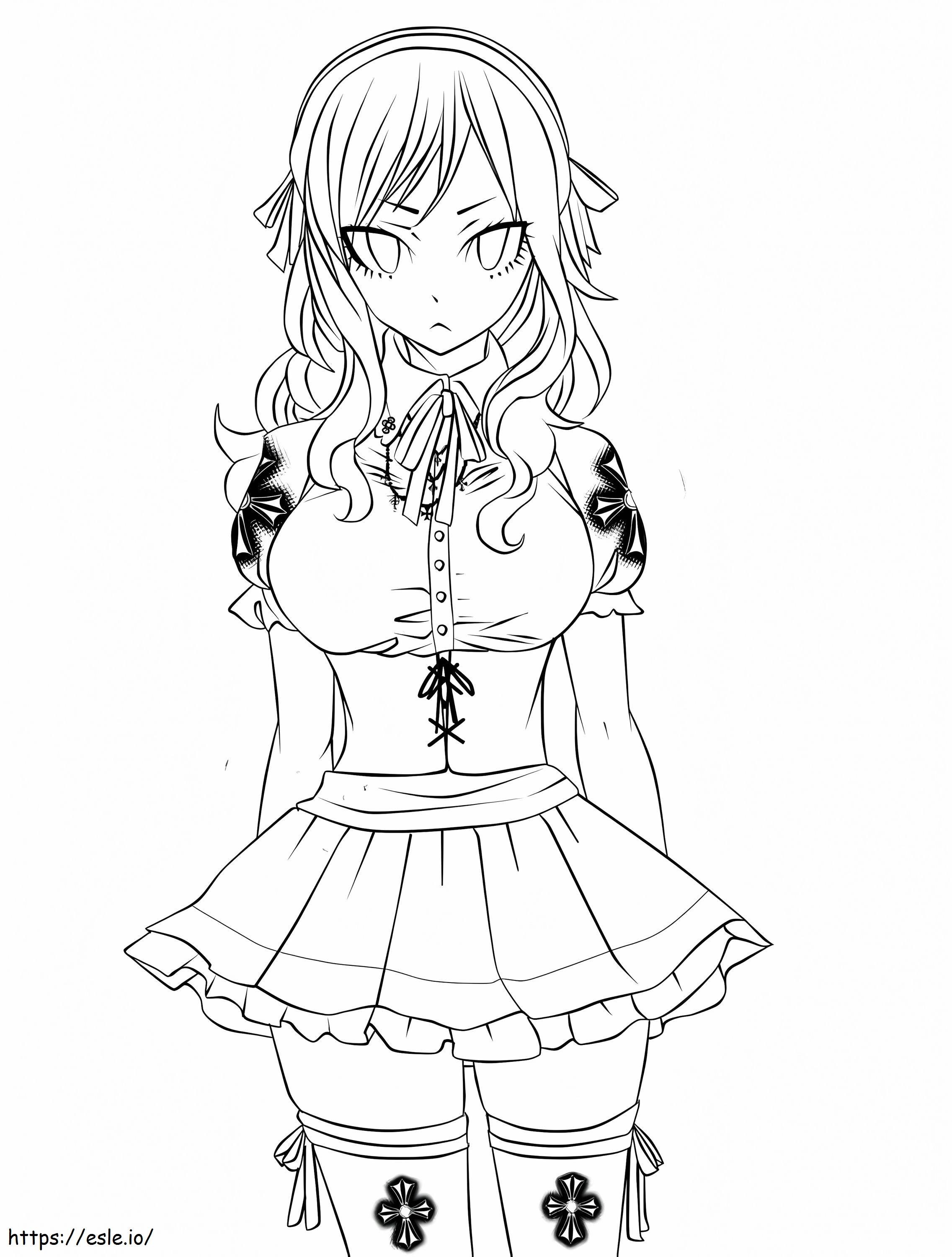 Juvia Lockser Fairy Tail Coloring Page