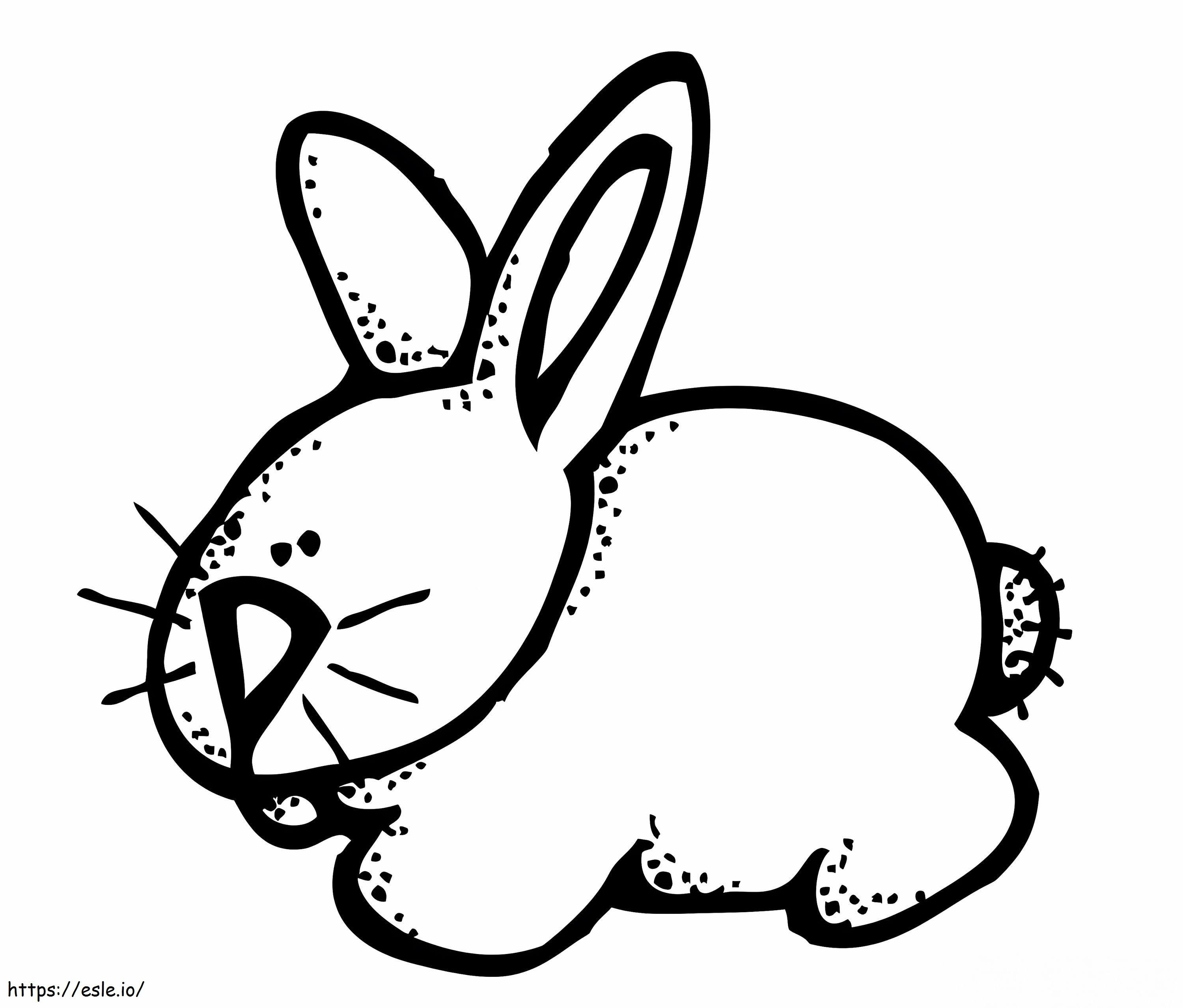 Rabbit Melonheadz coloring page