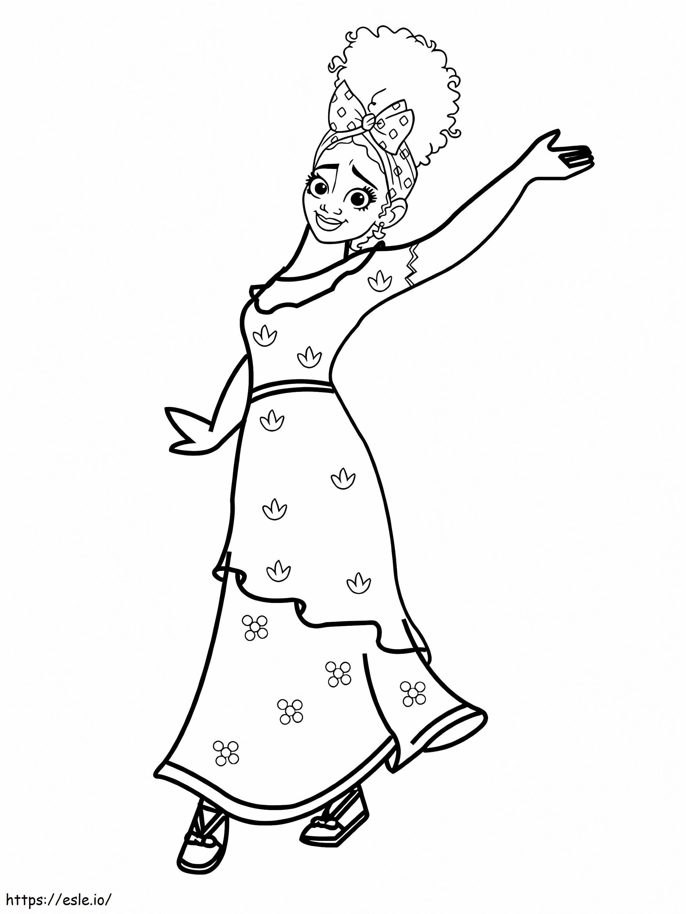 Charm Dolors Madrigal Dancing coloring page
