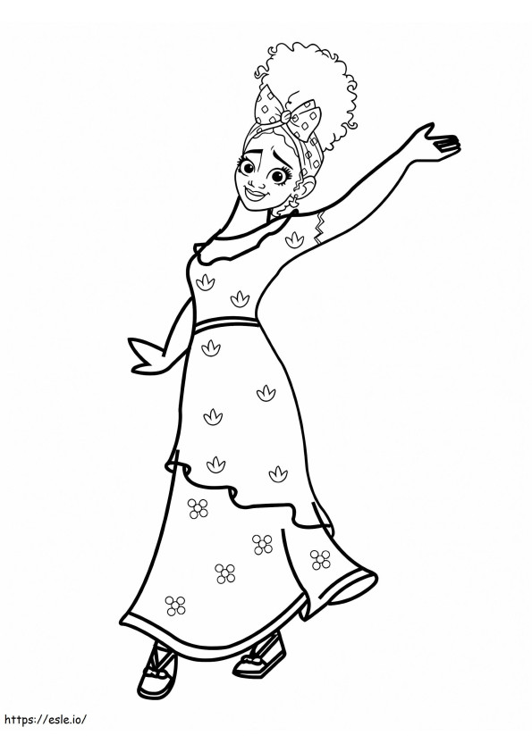 Charm Dolors Madrigal Dancing coloring page