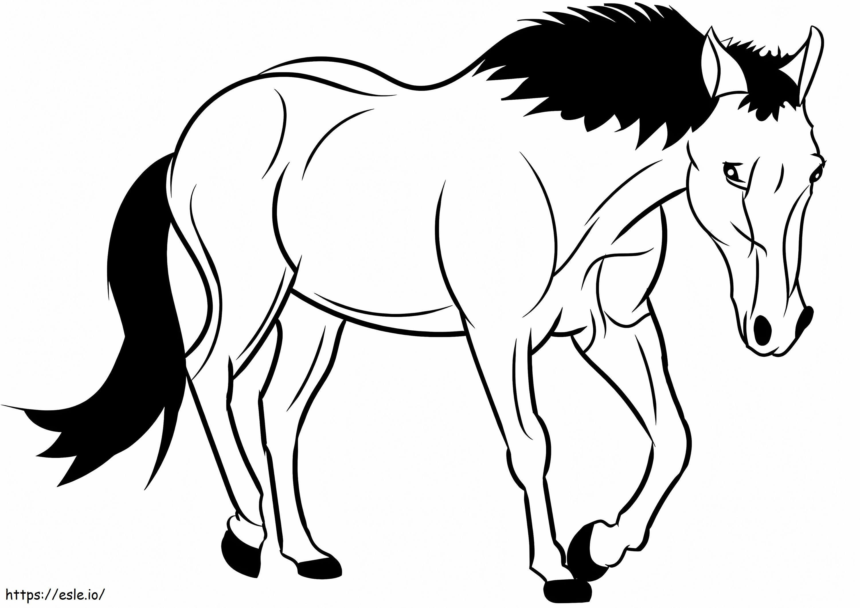 Cavalos Fortes para colorir
