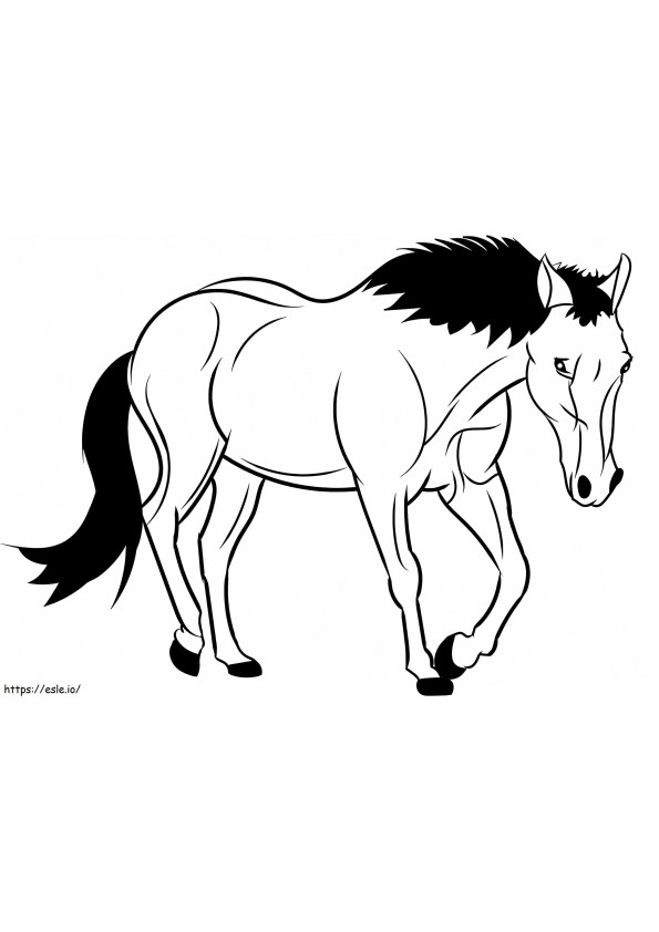 Cavalos Fortes para colorir