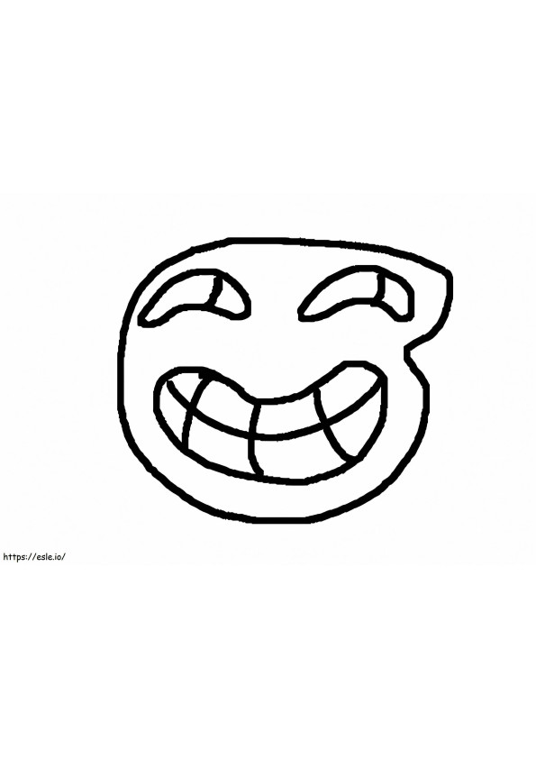 Trollface 5 coloring page