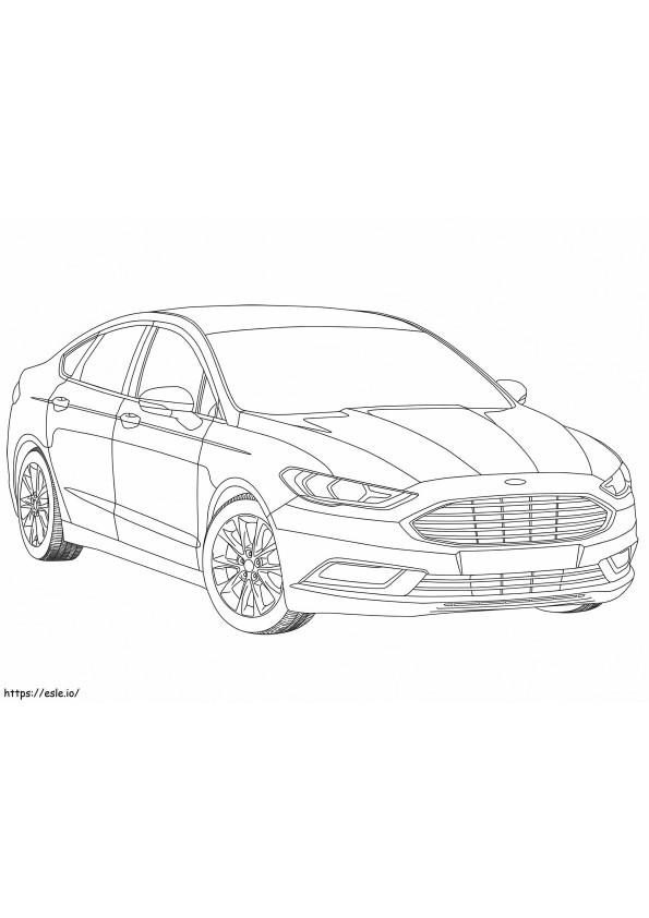 Ford Mondeo Mk V coloring page