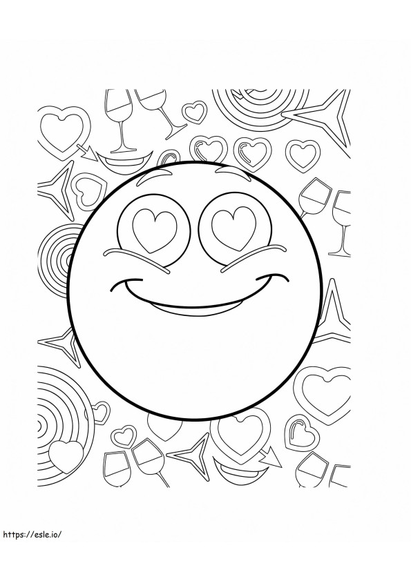 Emoji Cute coloring page