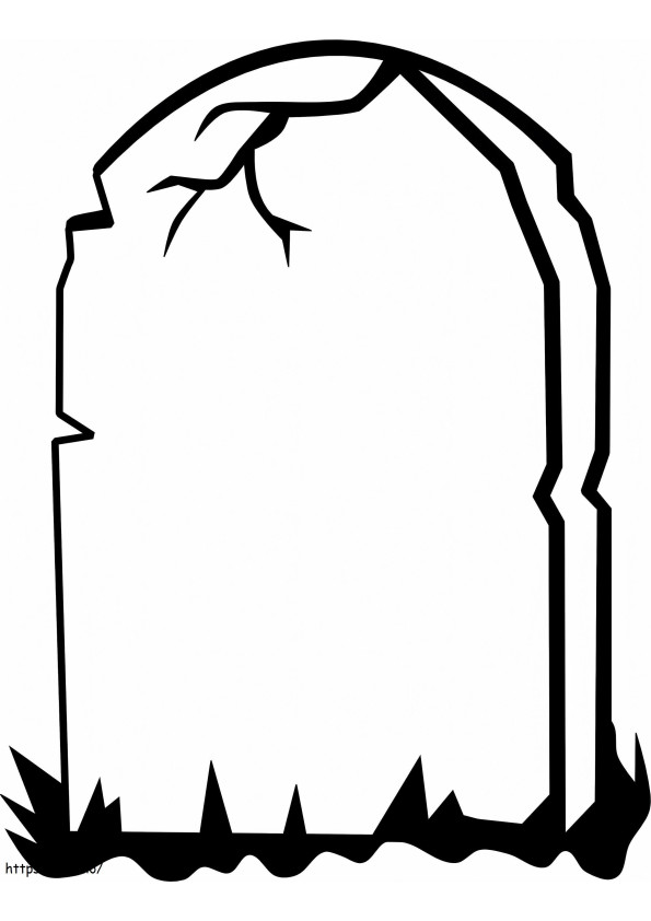 Tombstone 4 coloring page