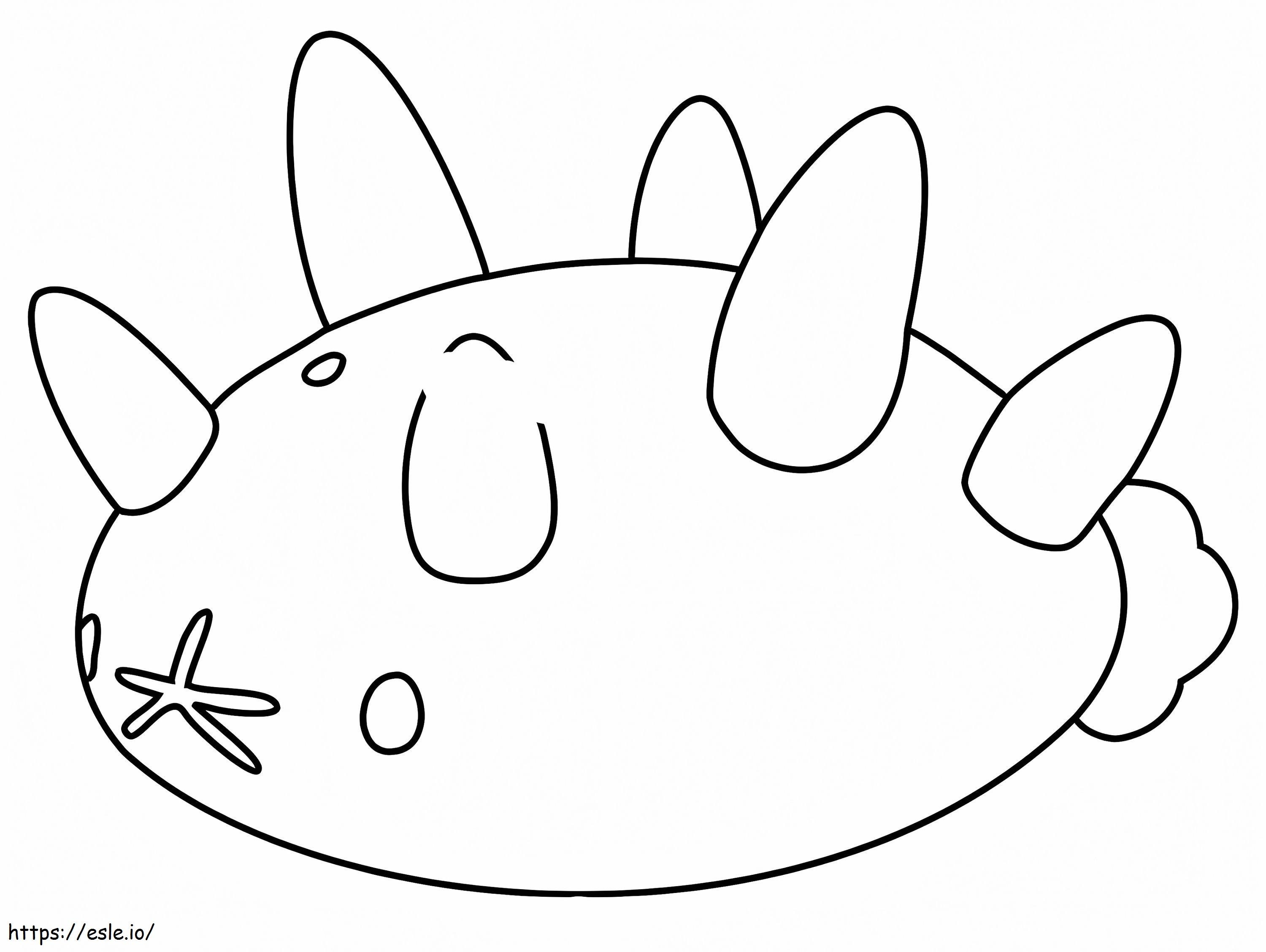 Pyukumuku Pokemon coloring page