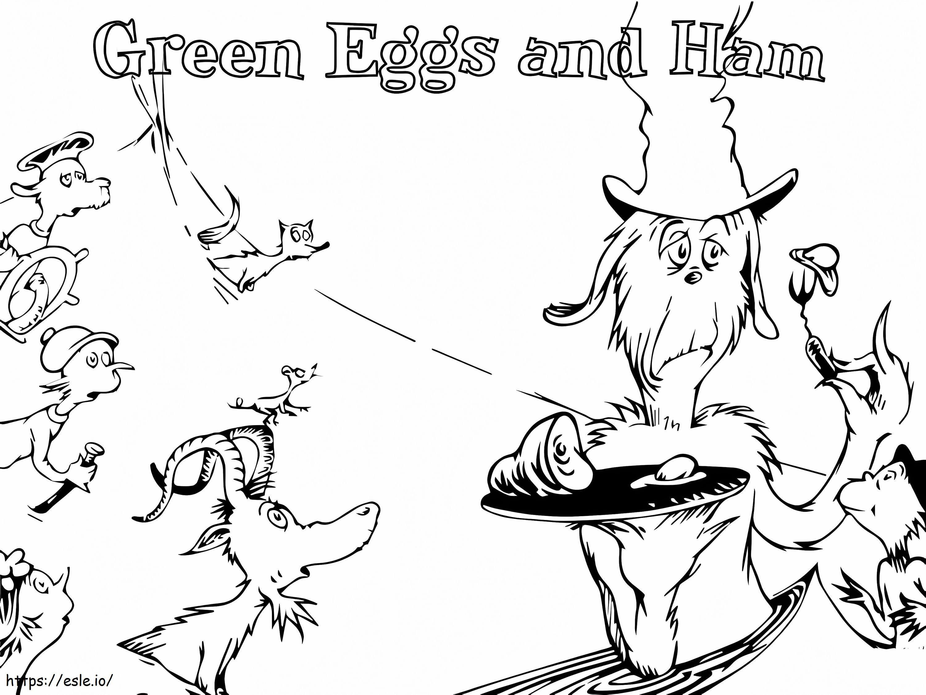 Green Eggs And Ham 11 coloring page