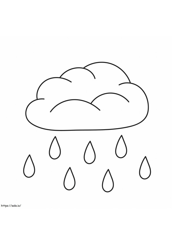 Pretty Cloud coloring page