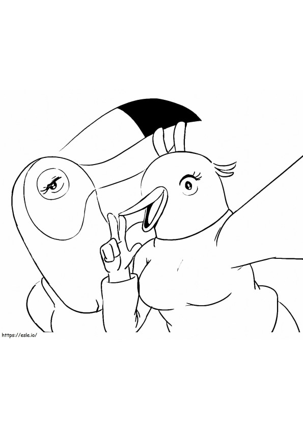 Tuca And Bertie Posing coloring page