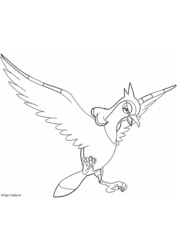 Tranquill Pokemon 6 coloring page