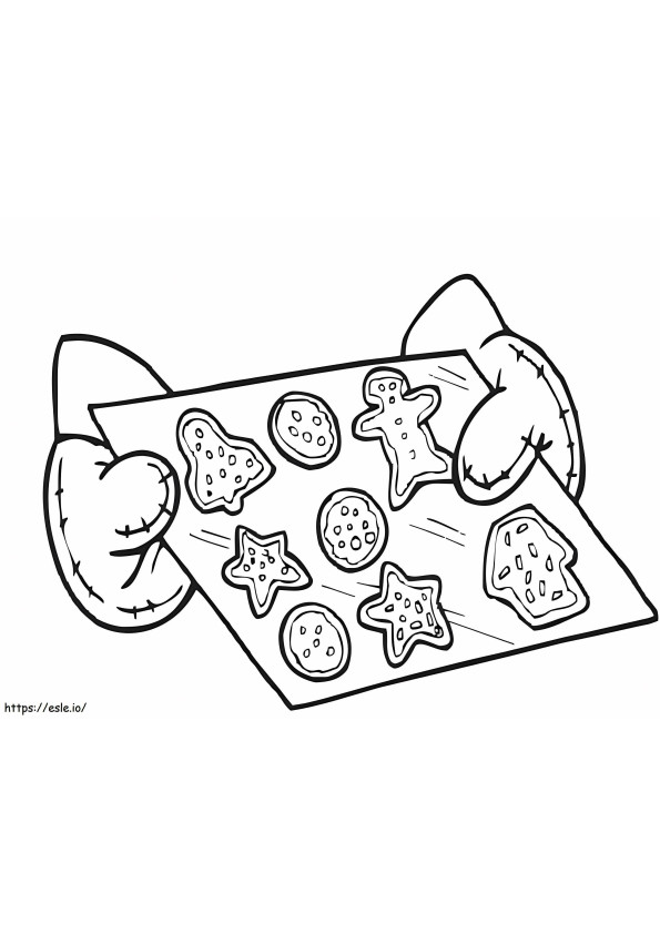 Coloriage Biscuits de Noël 7 à imprimer dessin