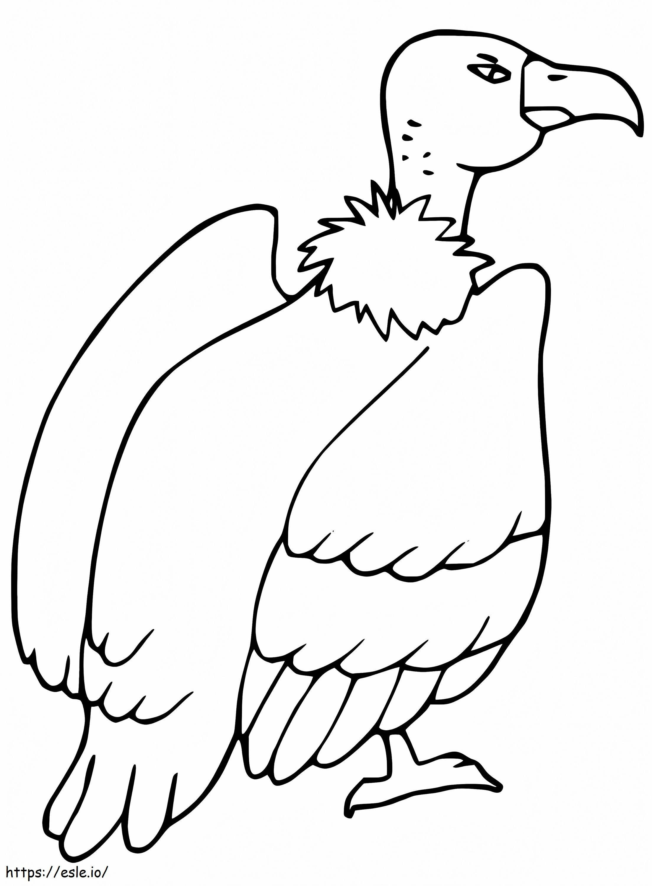 Avvoltoio stampabile da colorare