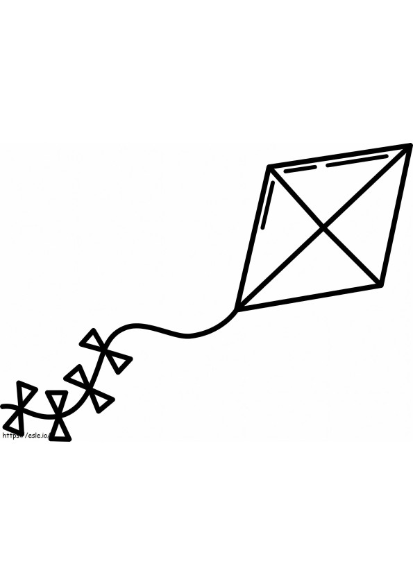 Kite 11 coloring page