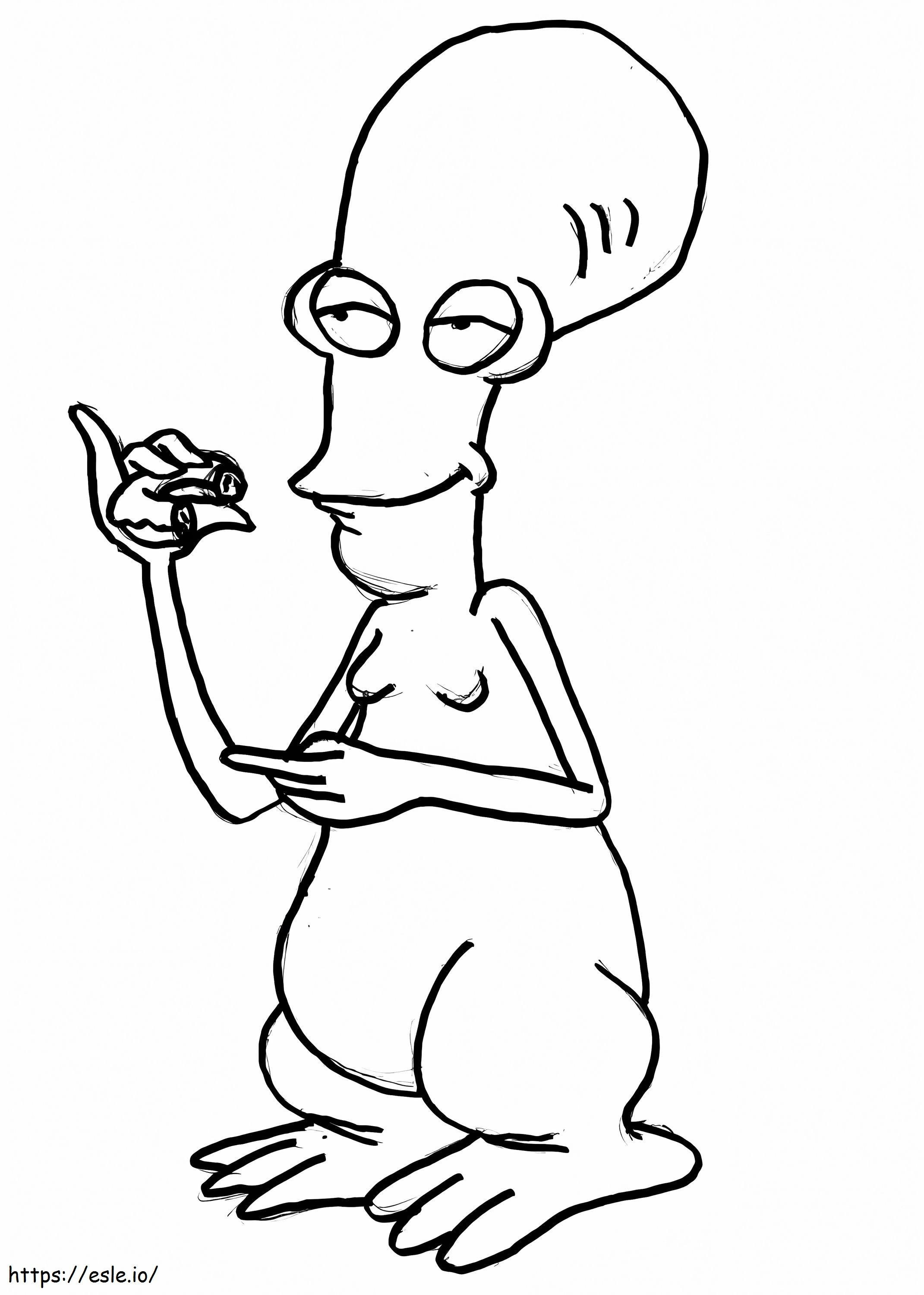 Roger Smith From American Dad coloring page