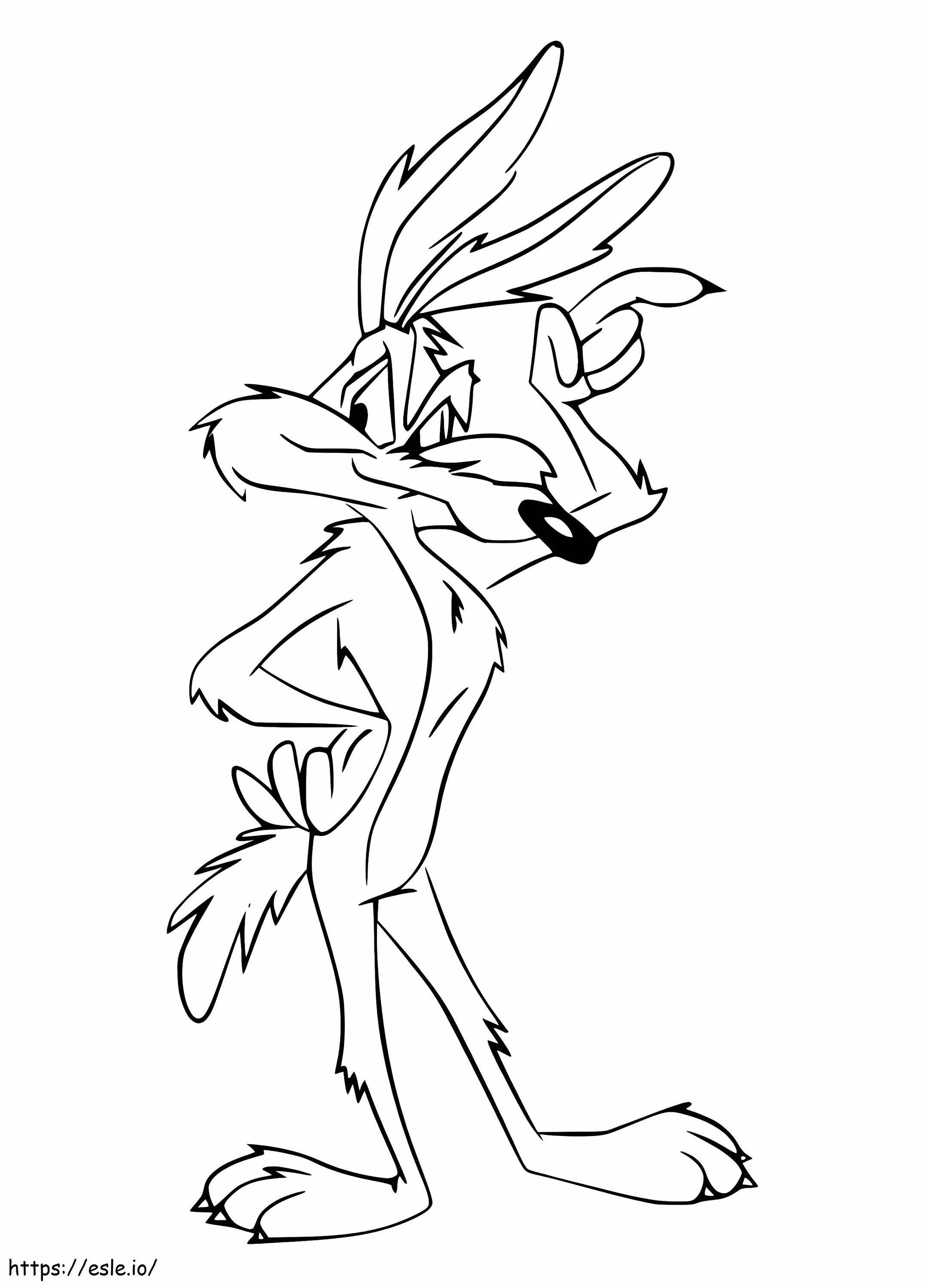 Wile E Coyote Standing coloring page