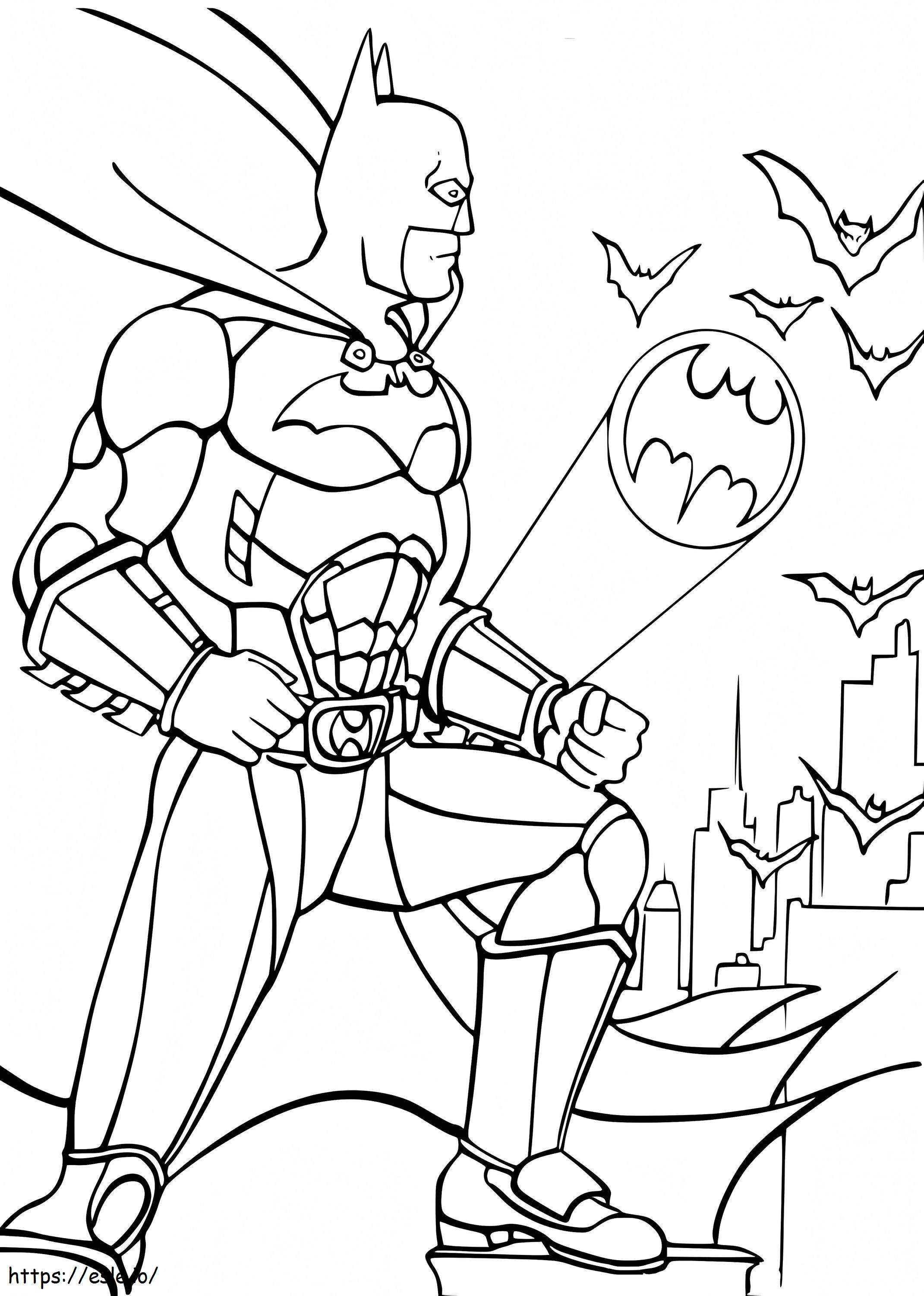 Batman Genial 5 coloring page