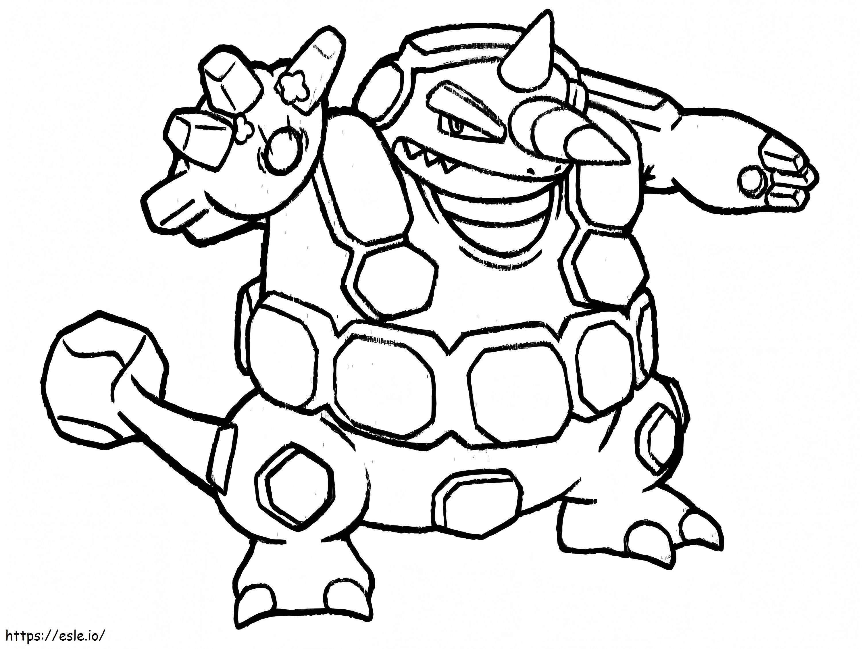 rhyperior coloring page in pdf pokemon