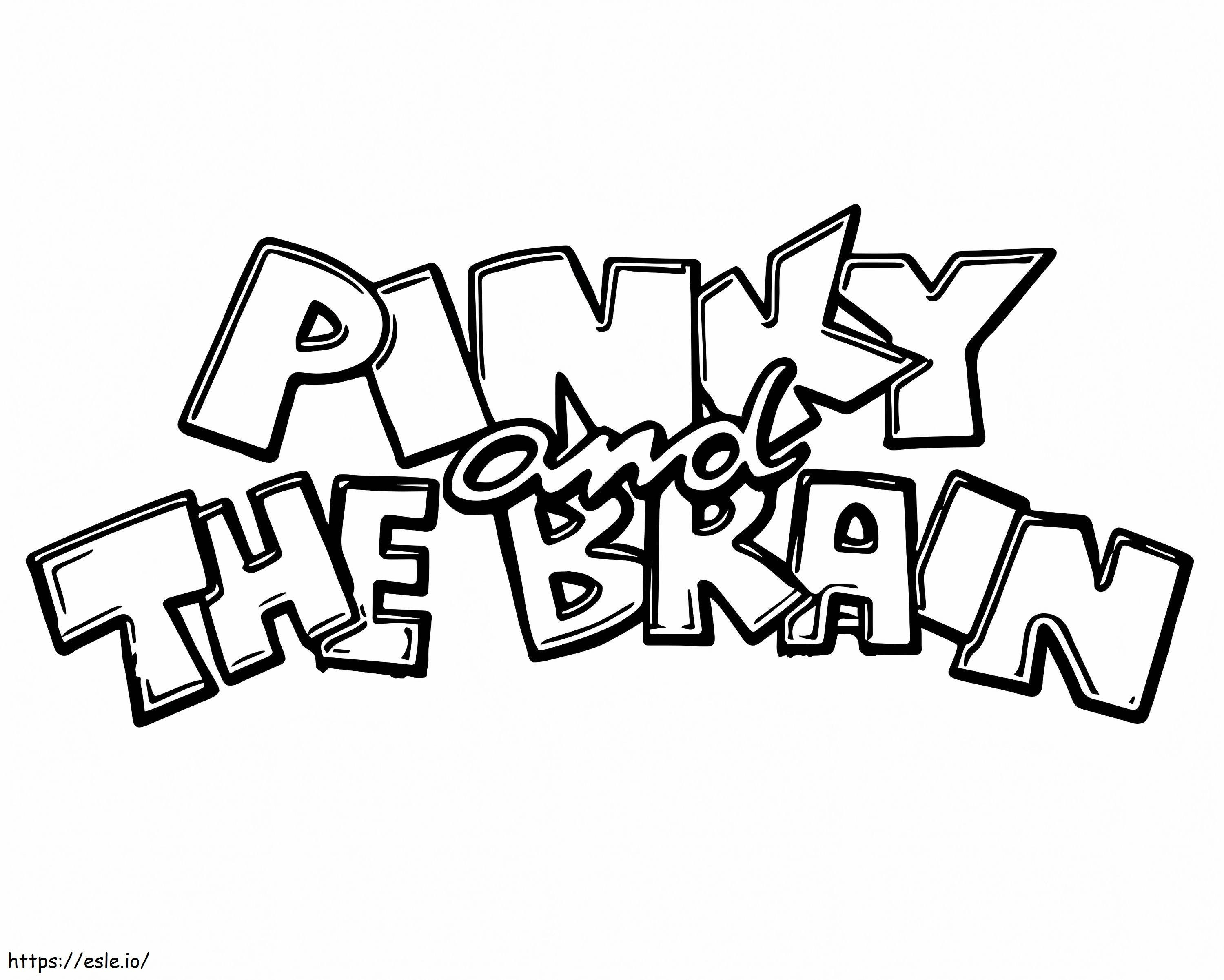 Pôster Pinky e o Cérebro para colorir
