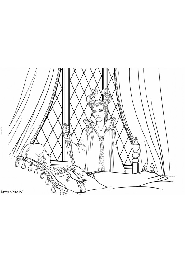 Maleficent bocsánatot kér Aurorától kifestő