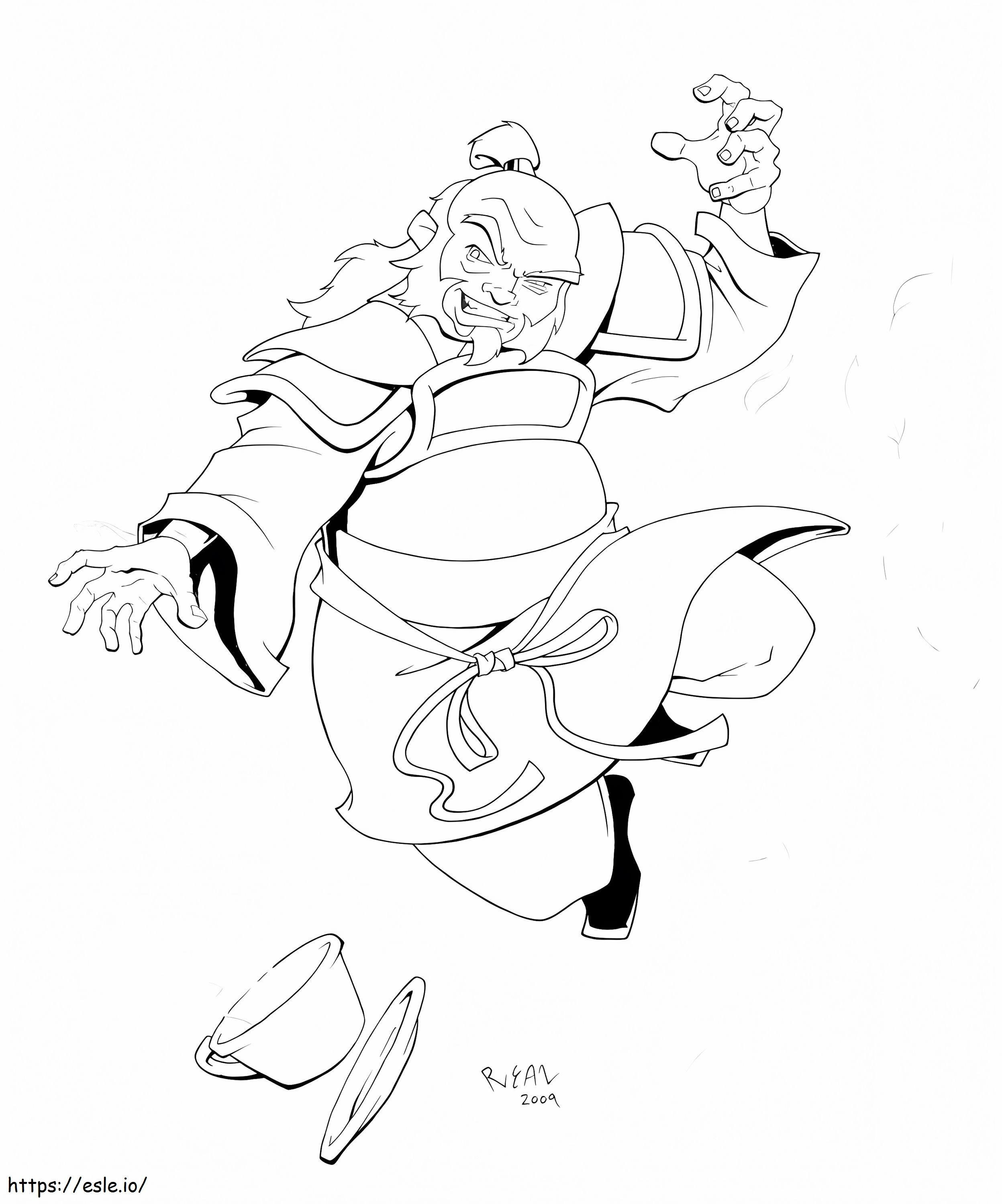 Uncle Iroh coloring page