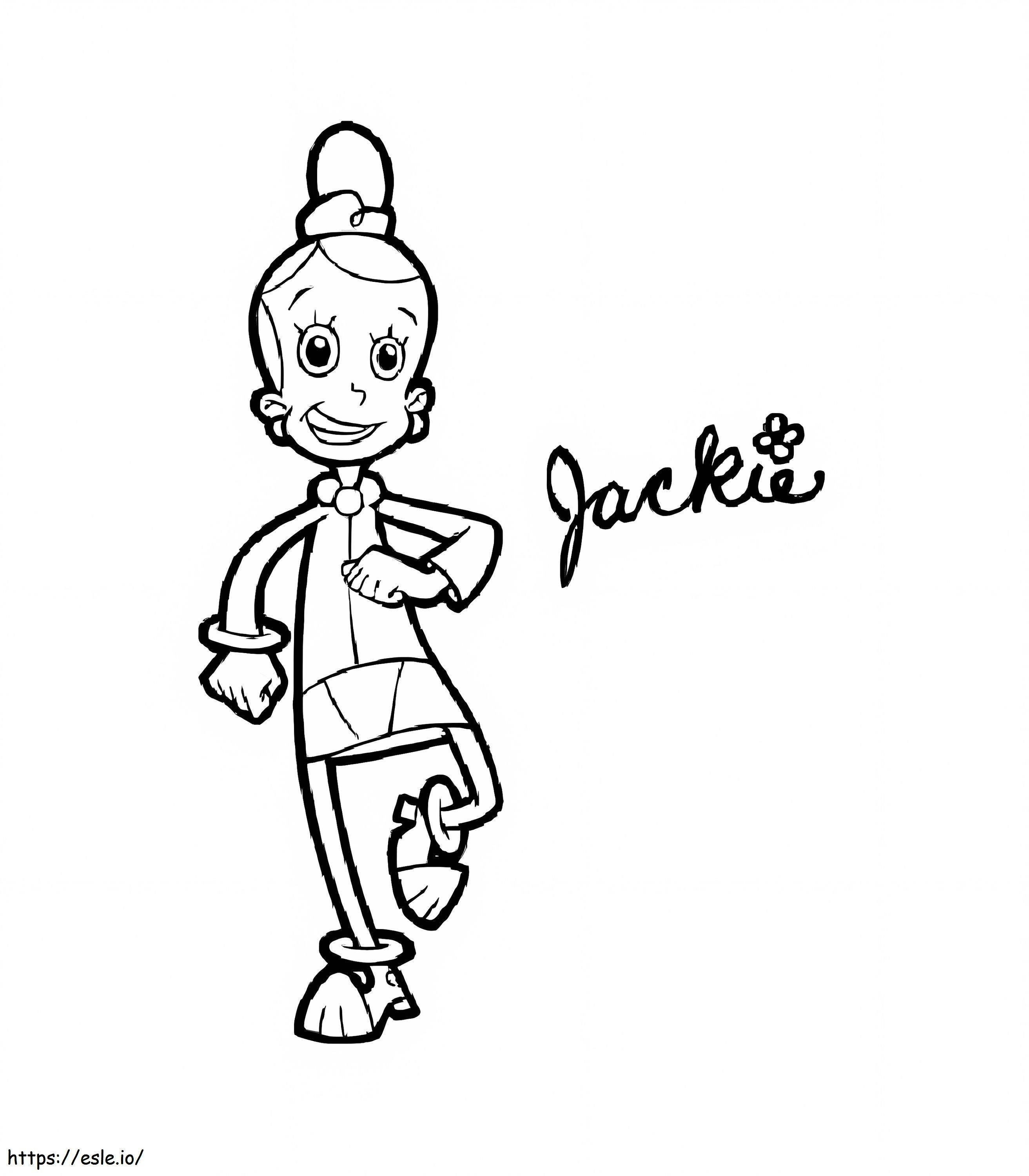 Coloriage Jackie Cyberchase 1 à imprimer dessin